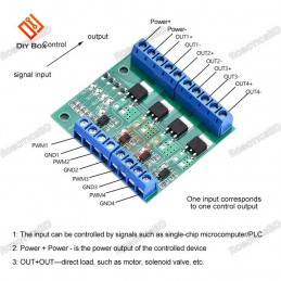 MOSFET F5305S 4 Channel Pulse Trigger Switch Controller Robotics Bangladesh