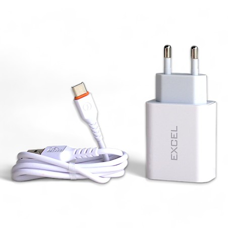 27W PD Fast Charger E-125 - Type C Robotics Bangladesh