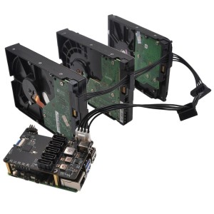 Geekworm X1009 PCIe to 5-Port SATA Shield for Raspberry Pi 5 Robotics Bangladesh