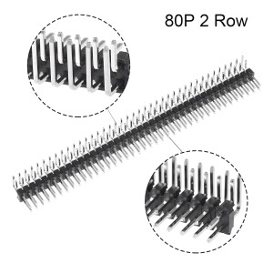 2.54mm 2x40 Pin Male Double Row Header Strip - L-Shaped Robotics Bangladesh