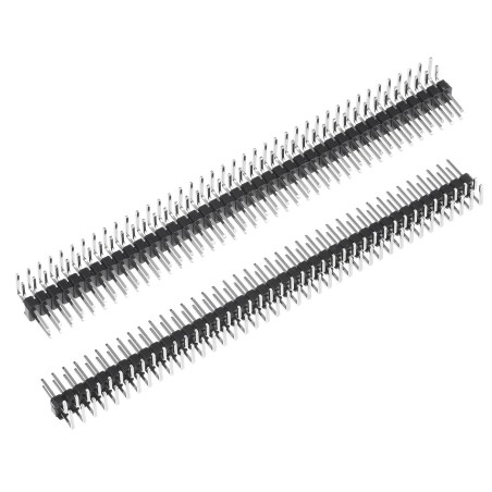 2.54mm 2x40 Pin Male Double Row Header Strip - L-Shaped Robotics Bangladesh