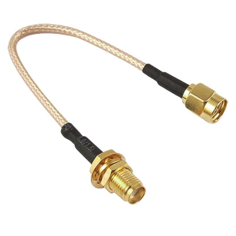 RP-SMA Female to RP-SMA Male - Interface Cable 250mm Robotics Bangladesh