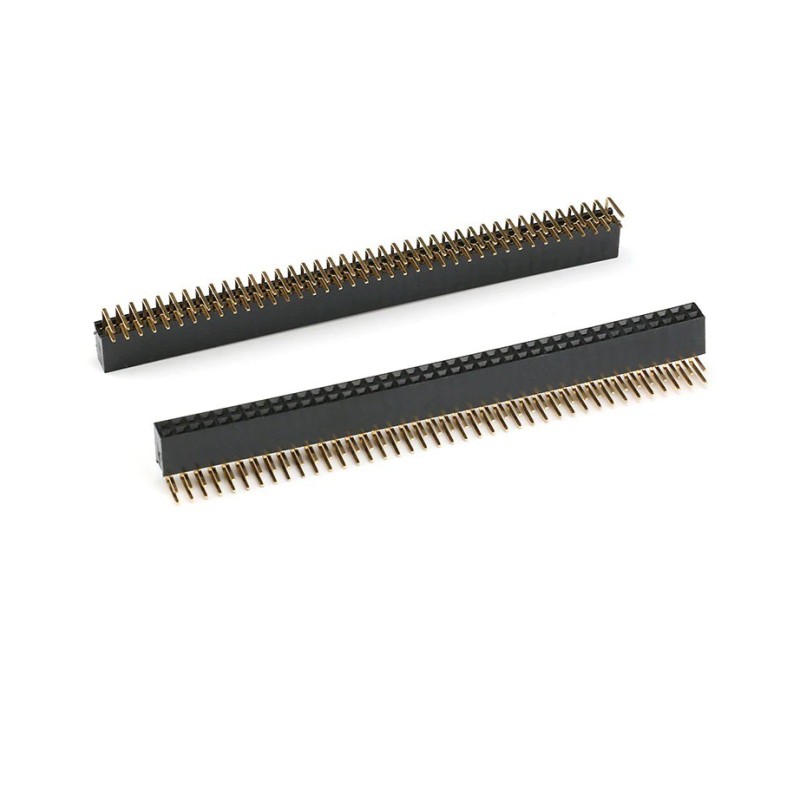 2.54mm 2x40 Pin Female Double Row Header Strip Right Angle Robotics Bangladesh