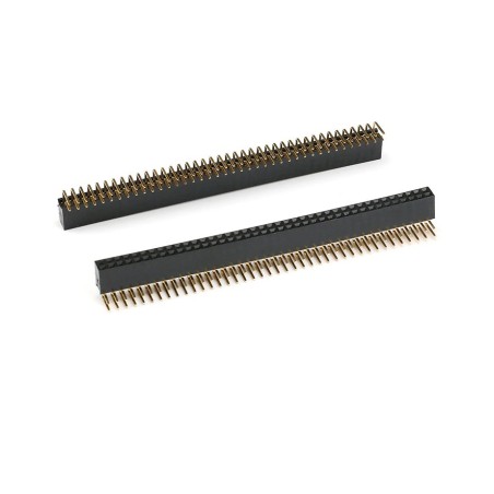 2.54mm 2x40 Pin Female Double Row Header Strip Right Angle Robotics Bangladesh
