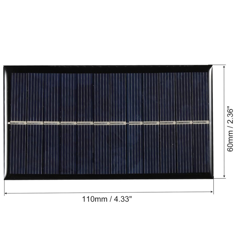 Mini Solar Panel Cell 6V 160mA 0.96W 110mm x 60mm Robotics Bangladesh