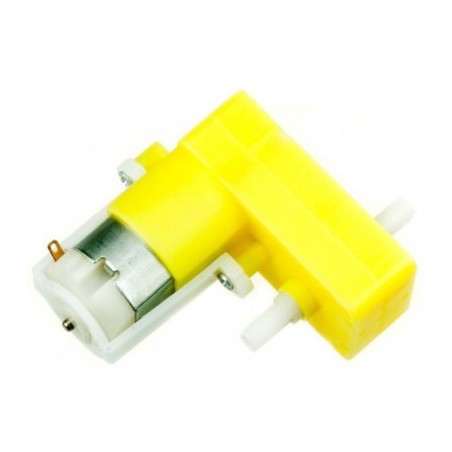 12v 60 RPM DC Gear BO Motor - TT Dual Shaft L Shaped Robotics Bangladesh