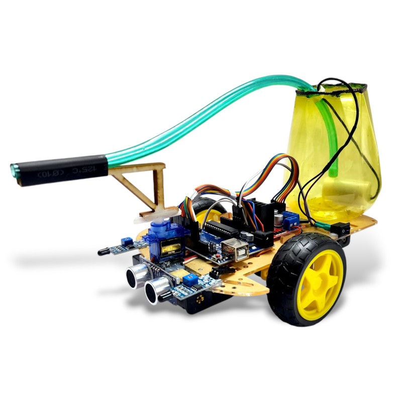 SteerEase Arduino Based Fire Fighting Robot - Plug and Play Robotics Bangladesh