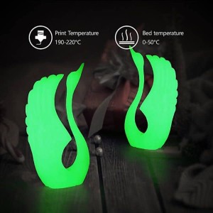 HELLO3D Fluorescent ABS Green 3D Printer Filament 1.