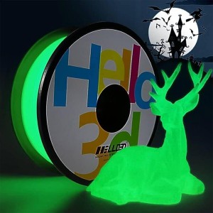 HELLO3D Fluorescent ABS Green 3D Printer Filament 1.