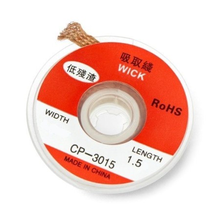 Desoldering Braid Solder Remover Wick 2mm Robotics Bangladesh