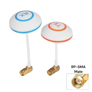 5.8GHz Circular Polarized Mushroom Antenna RP-SMA Set Tx/Rx Robotics Bangladesh