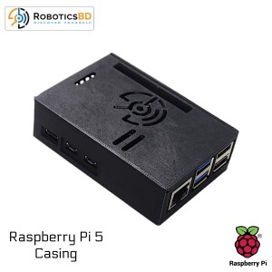 Raspberry Pi 5 Casing - Black PLA Robotics Bangladesh