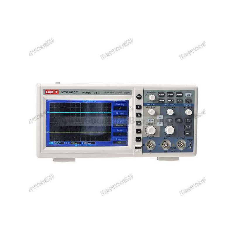 Uni-T UTD2102CEL 1G Digital Storage Oscilloscope 100MHz Wide Screen Uni-T UTD2102CEL 1G Digital Storage Oscilloscope 100MHz Wide Screen
