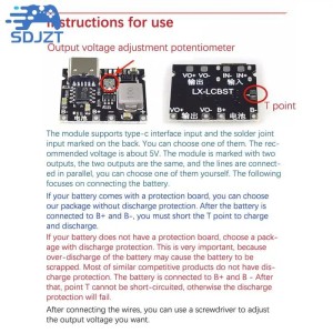Type-C 2A Lithium Battery Fast Charge Module Robotics Bangladesh